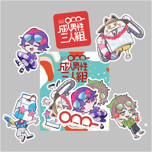 ミニキャラフレークシール