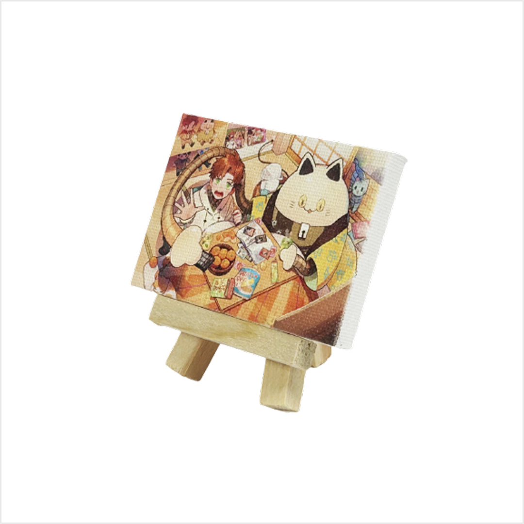 ペア絵ミニキャンバス【えるニャン】