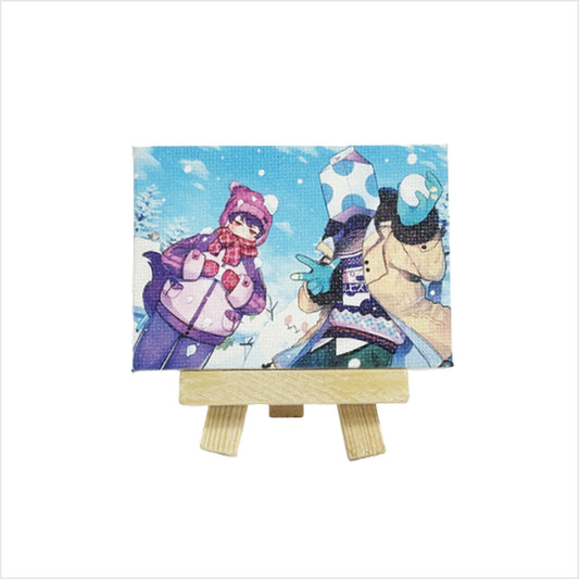 ペア絵ミニキャンバス【ウォりす】