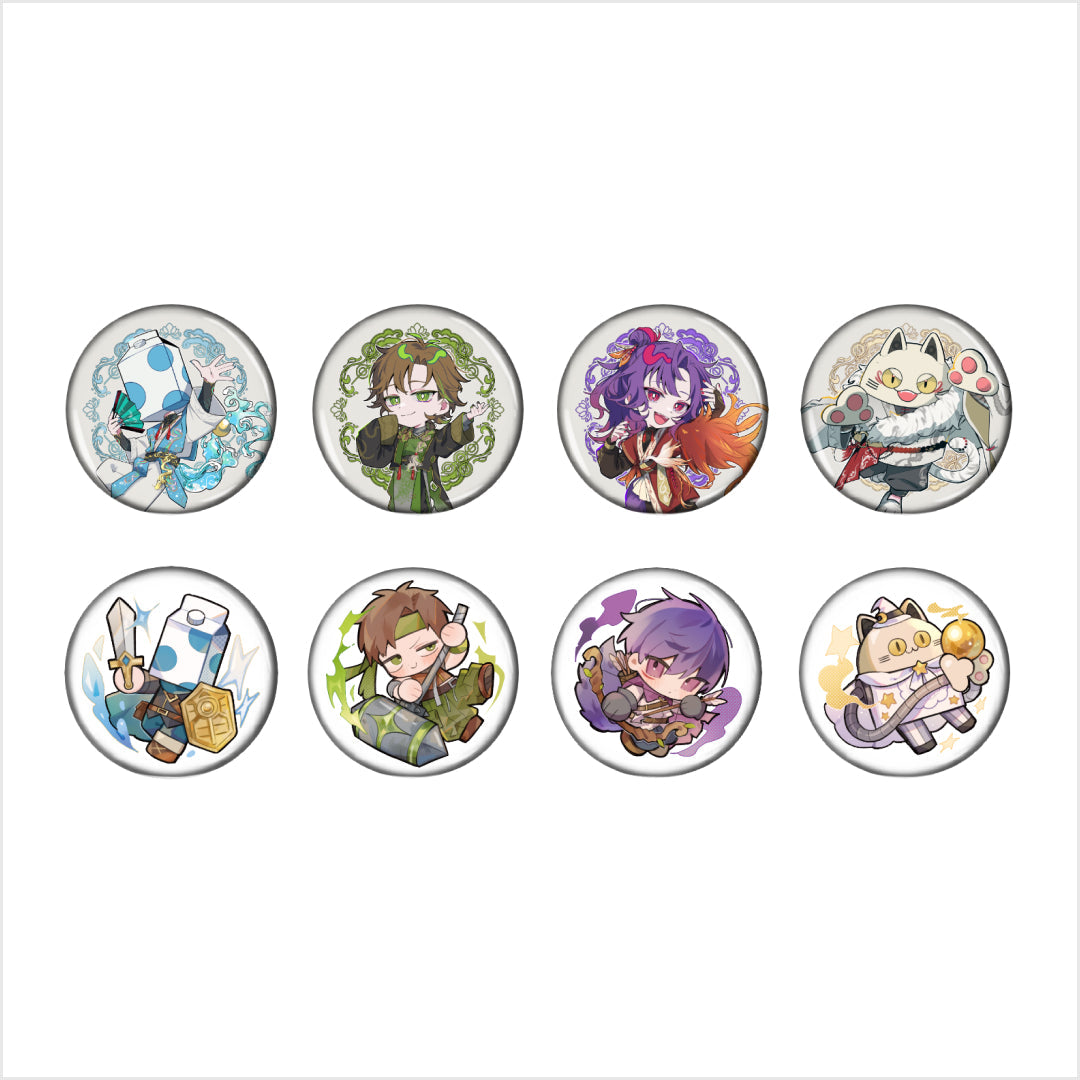 ランダム缶バッジ【四神&RPG】 – 成人男性三人組オンラインストア